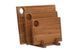 Набор кухонных деревянных разделочных досок Woodbest на подставке, 3 предмета А-1033 фото 8
