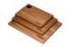 Набор кухонных деревянных разделочных досок Woodbest на подставке, 3 предмета А-1033 фото 3