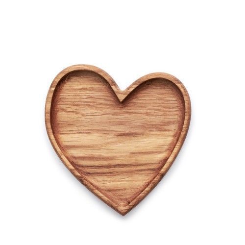 Дерев'яна тарілка "Серце" Woodbest 20х20 см А-1044 фото