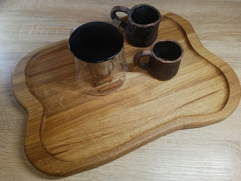 Деревянный сервировочный поднос "Новй" Woodbest 40х30 см А-9034 фото