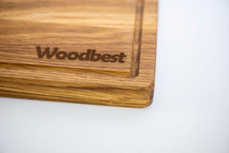 Деревяна кухонна обробна дошка Woodbest 35х25 см А-9025 фото