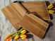 Набор кухонных деревянных разделочных досок  Woodbest на подставке и с принтом "Вышиванка" А-1035 фото 3